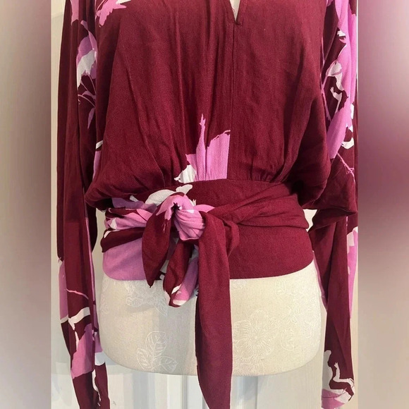 Free People Say You Love Me‎ Blouse floral boho top NWT - Picture 9 of 14